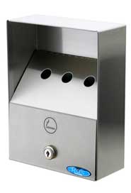 908 Wall Mounted Stainless Steel Ashtray 0.2 Gal #FR000908000