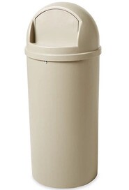 816088 MARSHAL Round Waste Container with Lid 15 gal #RB816088BEI