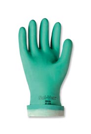 Embossed Green Nitrile Gloves 13", 15 Mils Sol-Vex #TR037175008