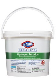 CLOROX HEALTHCARE Hydrogen Peroxide Disinfectant Roll Wet Wipes #CL030826000