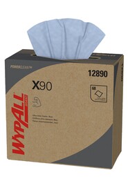 Wypall X90 Chiffons de nettoyage extra-robuste en boîte pop-up bleu #KC012890000