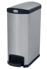 IMPRESSIONS Stainless Steel Step-On Waste Container 13 Gal #RB190199300