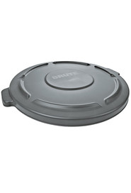 2609 BRUTE Flat Lid for 10 Gal Round Waste Containers #RB002609GRI