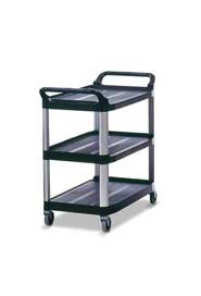 XTRA 4091 Utility Cart Open Side 3 Shelves #RB004091NOI