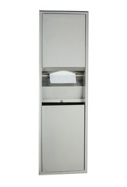Recessed Convertible Paper Towel Dispenser/Waste Receptacle B-3940 #BO003940000