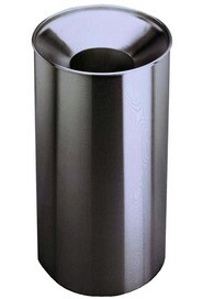 B-2400 Round Stainless Steel Waste Container with Lid 33 gal #BO002400000