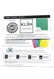 Kliin Chiffon réutilisable et compostable en feuilles #KL094042000