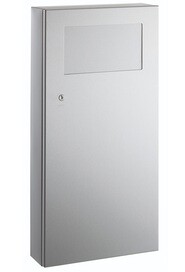 TRIMLINE Wall Mounted Stainless Steel Waste Receptacle 3 Gal #BO035639000