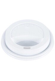 White Dome Lid for Hot Drinks #EC700869400