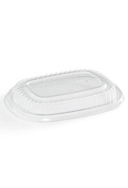 Clear Recyclable Plastic Lid for 22 oz Oval Container #EC4009263000