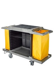 Housekeeping Cart with Two Bags and Shelves #GL003017000