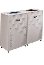 LOUNGE Double Lateral Recycling Station 87L #NILO87LAMRD