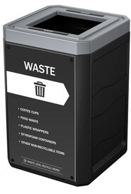 OUTLAW Waste Container with Lid 50 gal #BU208393EN0