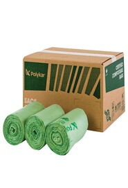 20" x 22" Compostable Roll Bags #PKBIO202200