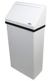 303 Wall Mounted Waste Container with Hinged Lid 13 Gal #FR0303NL000