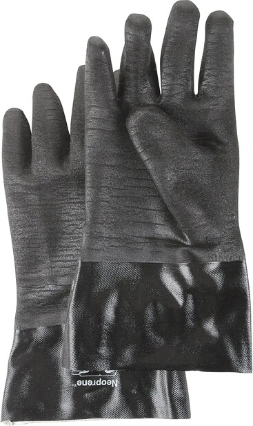Gant de néoprène noir avec doublure en coton #TQ0SC457000