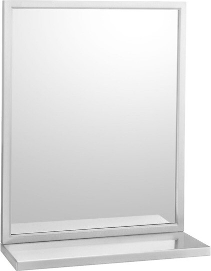 Miroir avec tablette et cadre soudé #BO292183600 Miroir avec tablette et cadre soudé #BO292183600