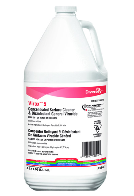 Technical Specifications for Disinfectant Cleaner Virox 5 AHP |  #JH005380100 | Montréal, Québec | Lalema inc.