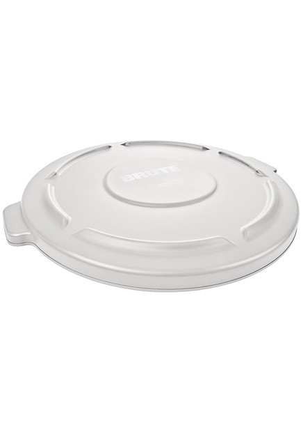 2609 BRUTE Flat Lid for 10 Gal Round Waste Containers #RB002609BLA
