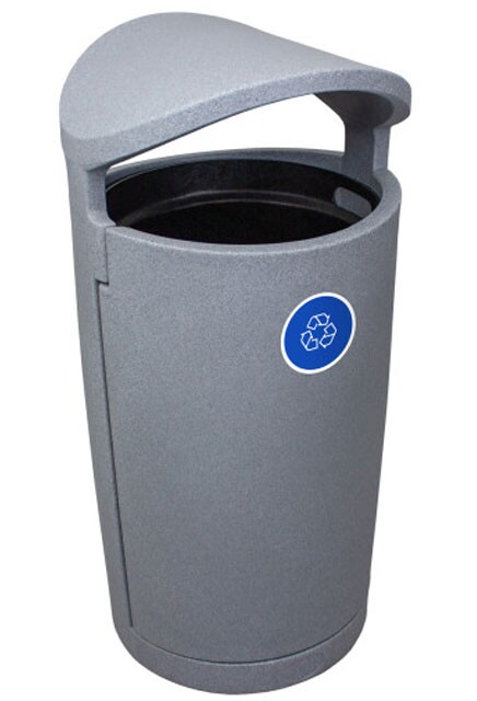 EURO Outdoor Mixed Recycling Container 36 Gal #BU104422000
