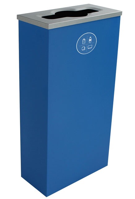 SPECTRUM SLIM Poubelle pour le recyclage mixte 10 gal #BU101150000