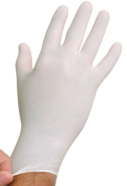 White Latex Gloves 5 Mils Powder Free #TQNJS652000