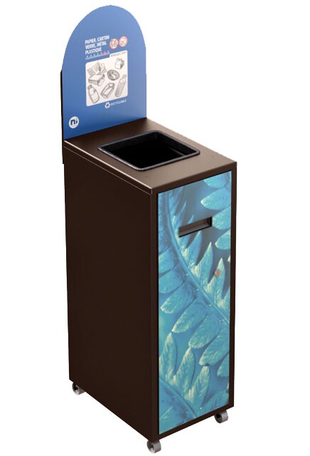 MULTIPLUS Recycling Station with Lid 120L #NIMU120P2MRBRU