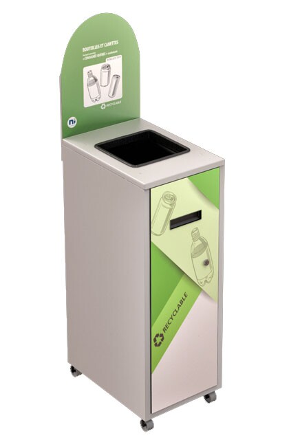 MULTIPLUS Recycling Station with Lid 120L #NIMU120P5COBLA