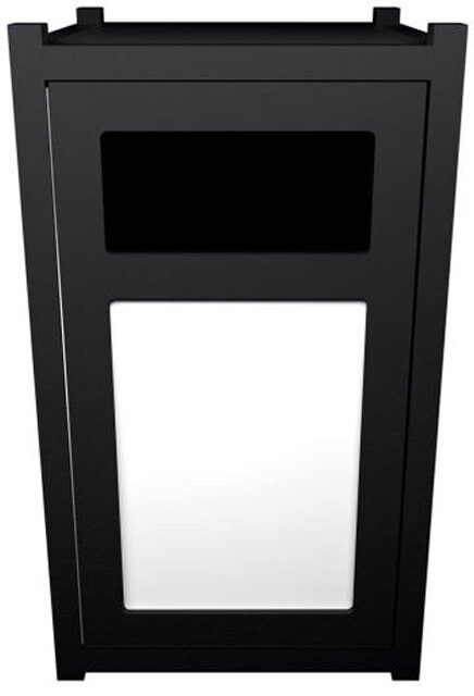VISION Outdoor Waste Container with Panel 45 Gal #BU119778000