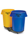 2645 BRUTE Flat Lid for 44 Gal Round Waste Container
