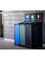VENTURE Customizable 3-Stream Recycling Station 69 Gal
