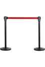 Free-Standing Crowd Control Black Barrier