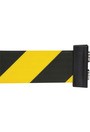 Black Wall Mount Barrier with Magnetic 7' Tape