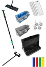 OMNICLEAN Double Bucket Cart for Microfiber Pads