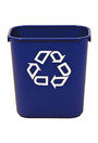 Corbeille de bureau avec logo recyclage