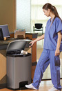 STEP-ON Stainless Steel Step-On Waste Container 8 Gal