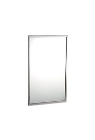 Glass Mirror with Stainless Steel Angle Frame #BO290183000