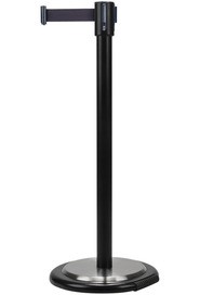 12' Free-Standing Barrier with Wheels, Black #TQSDL104000