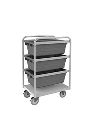 Double Sided Stainless Steel Mobile Tub Rack #TQ0FM028000