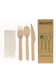 Compostable Wooden Cutlery Kit #GL006051000