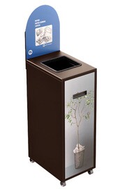 MULTIPLUS Recycling Station with Lid 120L #NIMU120P1PCBRU