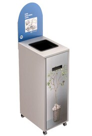 MULTIPLUS Recycling Station with Lid 120L #NIMU120P1PCBLA