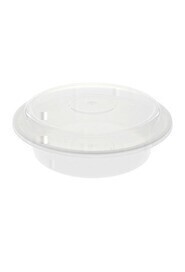 Round Recyclable and Reusable Plastic Container with Lid #EC450552100