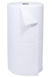 White Absorbent Roll for Oil Spill Only, 15" x 150' #TQSAL560000