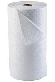 White Absorbent Roll for Oil Spill Only, 15" x 150' #TQSAL554000