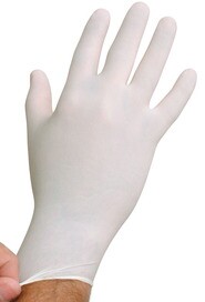 White Latex Gloves 5 Mils Powder Free #TQNJS650000