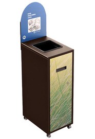 MULTIPLUS Recycling Station with Lid 120L #NIMU120P2PCBRU
