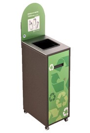 MULTIPLUS Station de recyclage avec couvercle 120L #NIMU120P4COGRI