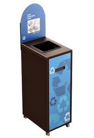MULTIPLUS Recycling Station with Lid 120L #NIMU120P4PCBRU