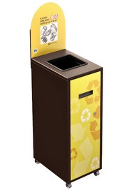 MULTIPLUS Recycling Station with Lid 120L #NIMU120P4PVMBRU